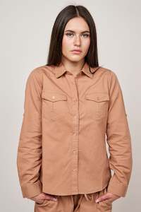 Clothing accessory: Utility shirt - Camel