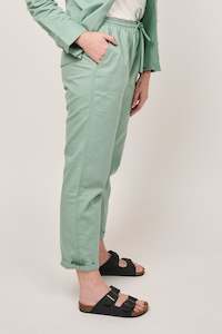 Relaxed Trousers - Sage