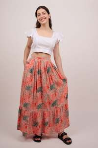 Printed Maxi Skirt