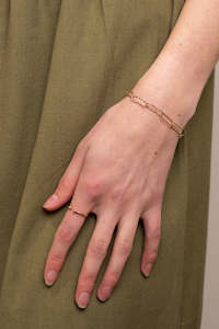 Clothing accessory: Textured Paper Clip Bracelet