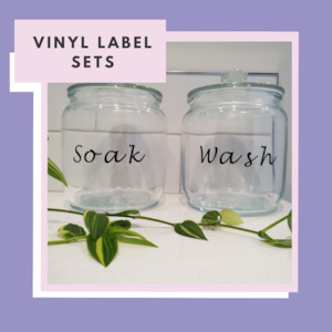 Laundry Label Sets