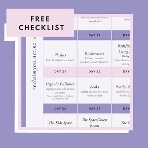 FREE Printable Decluttering Checklist