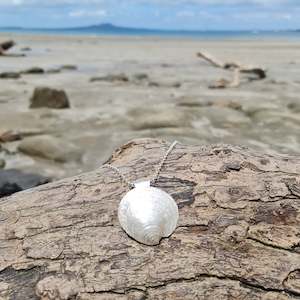 Tuangiharuru – saltwater clam pendant (large)