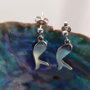 Sterling Silver Fish Earrings