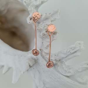 Kina copper short drop earring