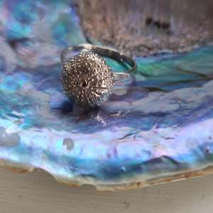 Management: Large Kina Ring - Sterling Silver