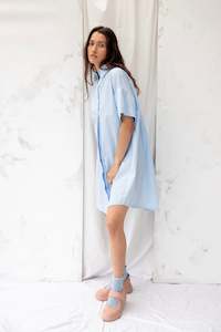 Cooper Shirt Dress | Sky Blue