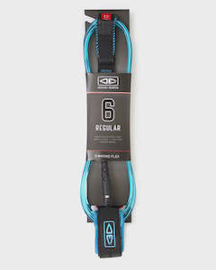 O&E Regular 6'0" Moulded Leash - Blue