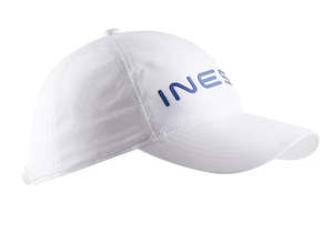 Hobby equipment and supply: INESIS Adjustable Blue Writing White Cap