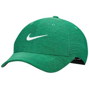 *New* Nike Mens Dri-Fit Structured Heathered Adjustable Green and White Golf Cap