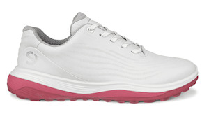 *New* Ecco Womens LT1 Golf Shoe White/ BubbleGum Size 9-9.5 Medium