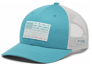 Hobby equipment and supply: *New* Columbia PFG Fish Flag Youth O/S Cap