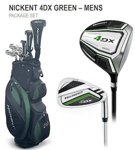 Hobby equipment and supply: *New* Nickent 4DX Green Left Handed Stiff Plus 1" Full Set