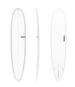 Hobby equipment and supply: *New* Torq TET 9'0 Longboard - White/Pinline