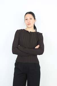 Second hand clothing: Dissh - Ribbed Long Sleeve Top