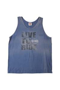 Second hand clothing: Harley Davidson Motor Cycles - Printed Singlet