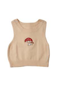 Second hand clothing: Knitted Mushroom Crop