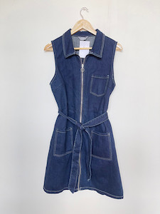 Dorothy Perkins Denim Dress - Size 16 Recycle The Label