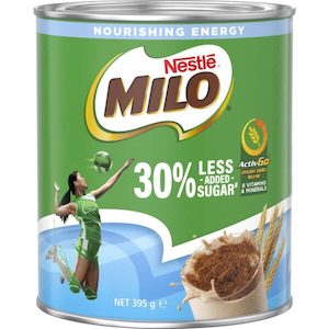 Nestle Milo Drinking Chocolate 30% Less Added Sugar 395g