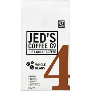 Jed’s Whole Beans Coffee 4 Very Strong 200g