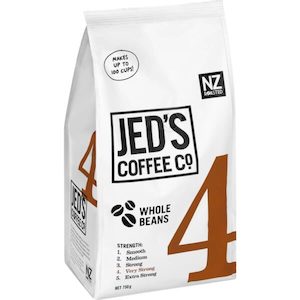 Jed’s Whole Beans Coffee 4 Very Strong 750g