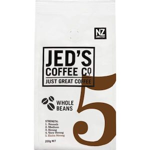 Jed’s Whole Beans Coffee 5 Extra Strong 200g