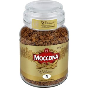 Moccona Classic Instant Freeze Dried Coffee Medium Roast Jar 100g