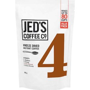 Jed’s Instant Coffee 4 Very Strong Freeze Dried 160g