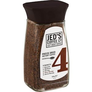 Jed’s Instant Freeze Dried Coffee 4 Very Strong Jar 100g