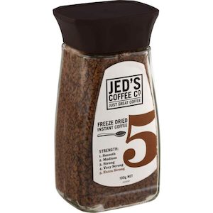 Jed’s Instant Freeze Dried Coffee 5 Extra Strong Jar 100g