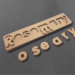 Learn my Name Puzzle (Raw MDF for you to decorate)