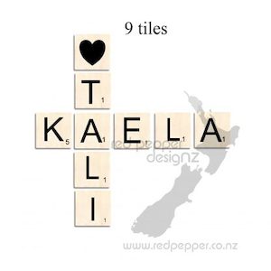 Scrabble setup for Kaela 13cm