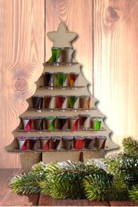 Textile printing or dyeing (on commission or fee basis): Advent Calendar – Shots tree – Add a name