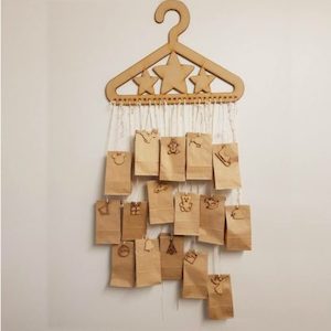 Textile printing or dyeing (on commission or fee basis): Advent Calendar – With Christmas Decorations