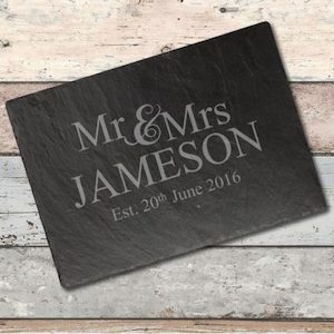 Wedding Slate board …… Mr and Mrs