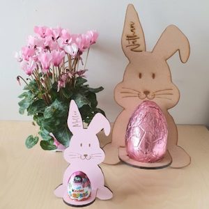 Large Easter Bunny Personalised Easter Egg Holder – Add a name