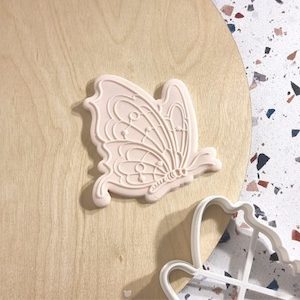 Butterfly – Raised Cookie Stamp & Cutter