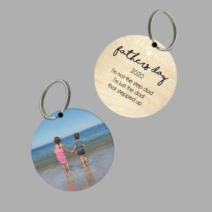 Round Personalised Keyring – Double Sided