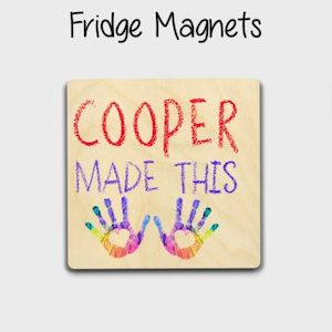 Textile printing or dyeing (on commission or fee basis): Art Magnets priinted Cooper Made This