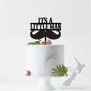 Textile printing or dyeing (on commission or fee basis): It’s A Little Man Mustache … Baby shower