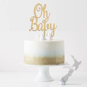 Textile printing or dyeing (on commission or fee basis): Oh Baby Garden … Baby shower …… Reveal cake