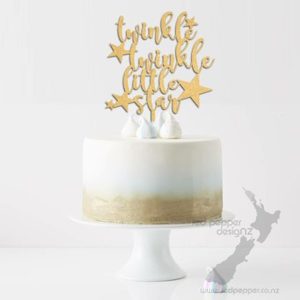 Textile printing or dyeing (on commission or fee basis): Twinkle twinkle little star …. Reveal Cake