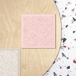 Texture Floral Filigree – Raised Cookie Stamp