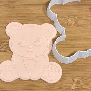 Boy Teddy Bear – Raised Cookie Stamp & Cutter