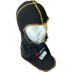 Professional motor racing: SFI Balaclava gold stitching