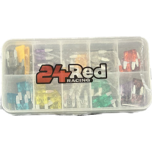 55 piece mini car fuse set in case