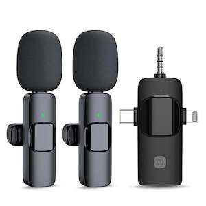 Wireless Lavalier Microphones – 2 mic set