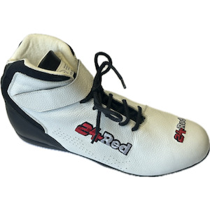 White Leather SFI Approved Race Boots –