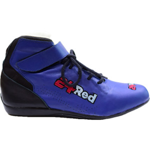 Fluro Blue Leather SFI Approved Race Boots – NG