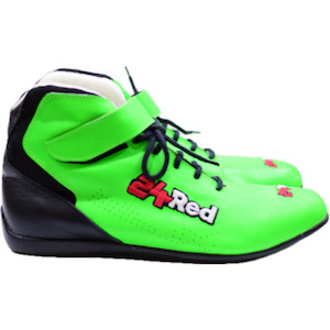 Fluro Green Leather SFI Approved Race Boots – NG